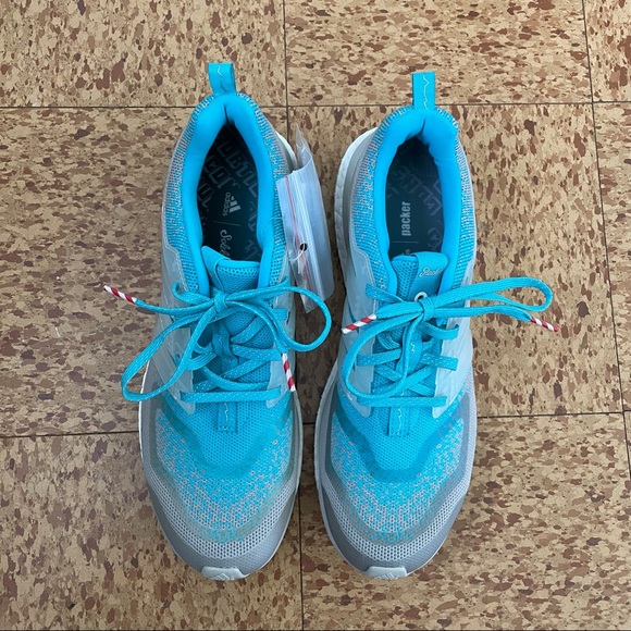 NWT Adidas x Packer x Solebox Energy Boost Tennis Shoes Blue Running - Picture 9 of 16